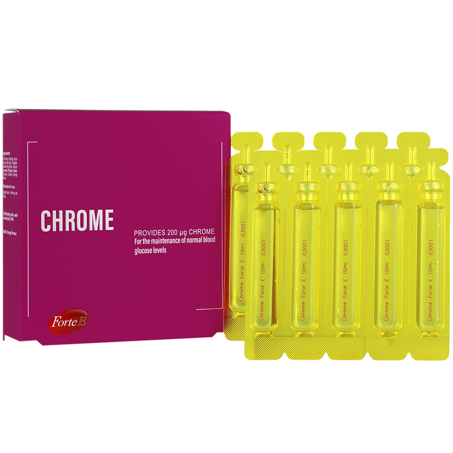ویال خوراکی کروم 200میکروگرم فورت ای/FORTE E CHROME