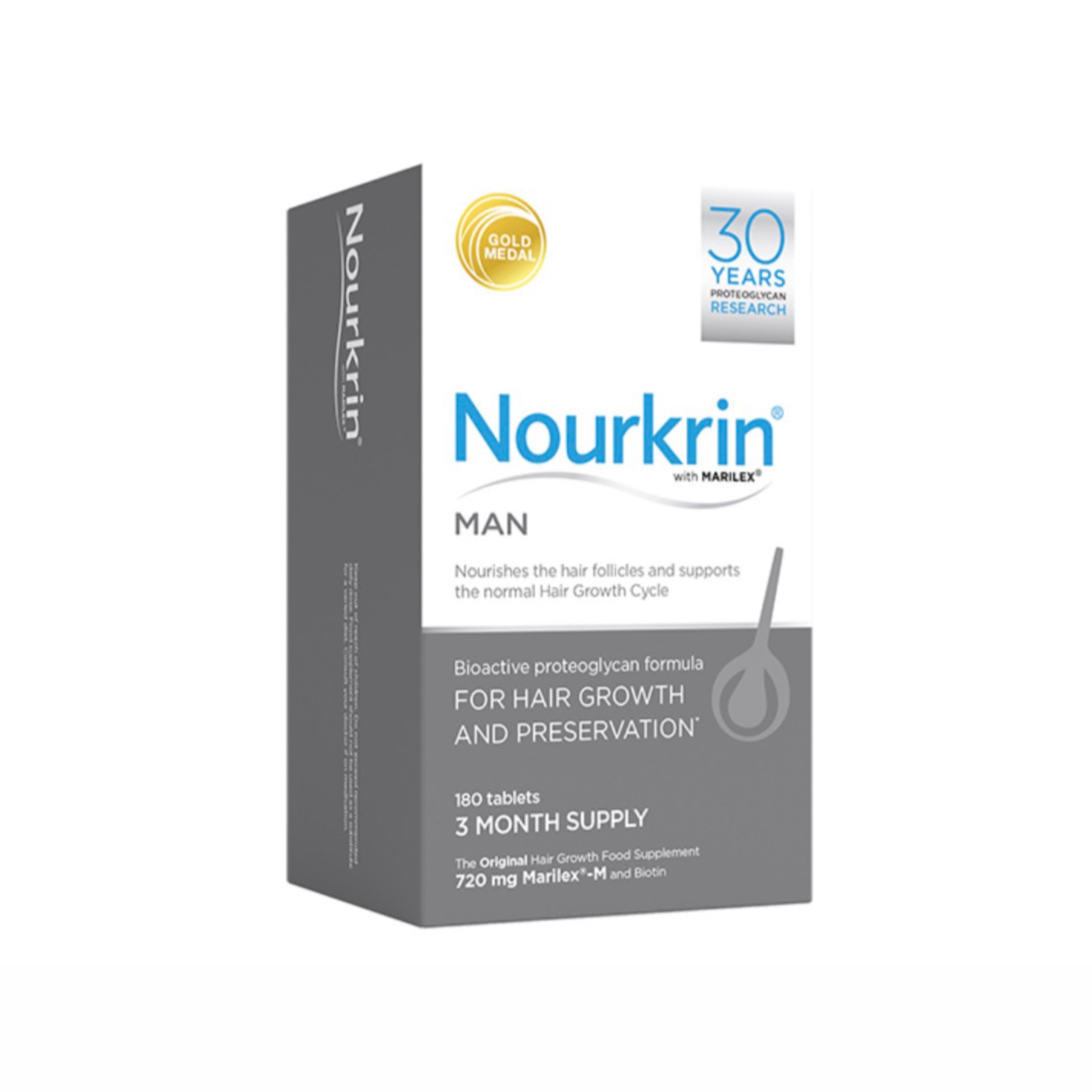 قرص تقویت مو نورکرین آقایان Nourkrin Man — تصویر ۲