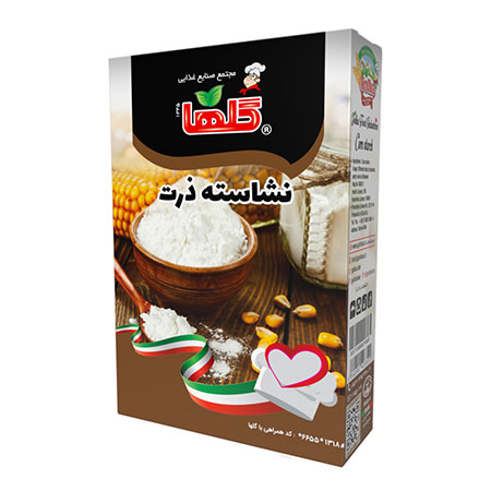آرد نشاسته ذرت گلها مدل جعبه مقدار 150 گرم