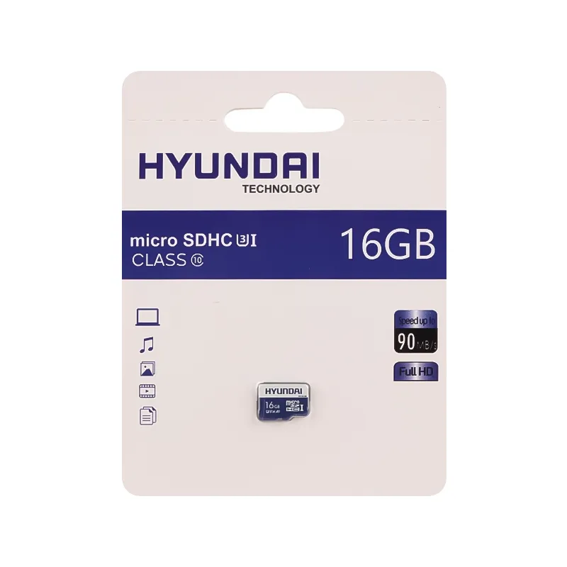 کارت حافظه MicroSDHC هیوندای مدل A1 V30 U3 کلاس 10 ظرفیت 16 گیگابایت