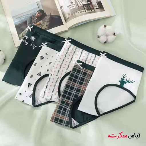 شورت نخی سایز بزرگ بسته 2 عددی lsb003 — تصویر ۳