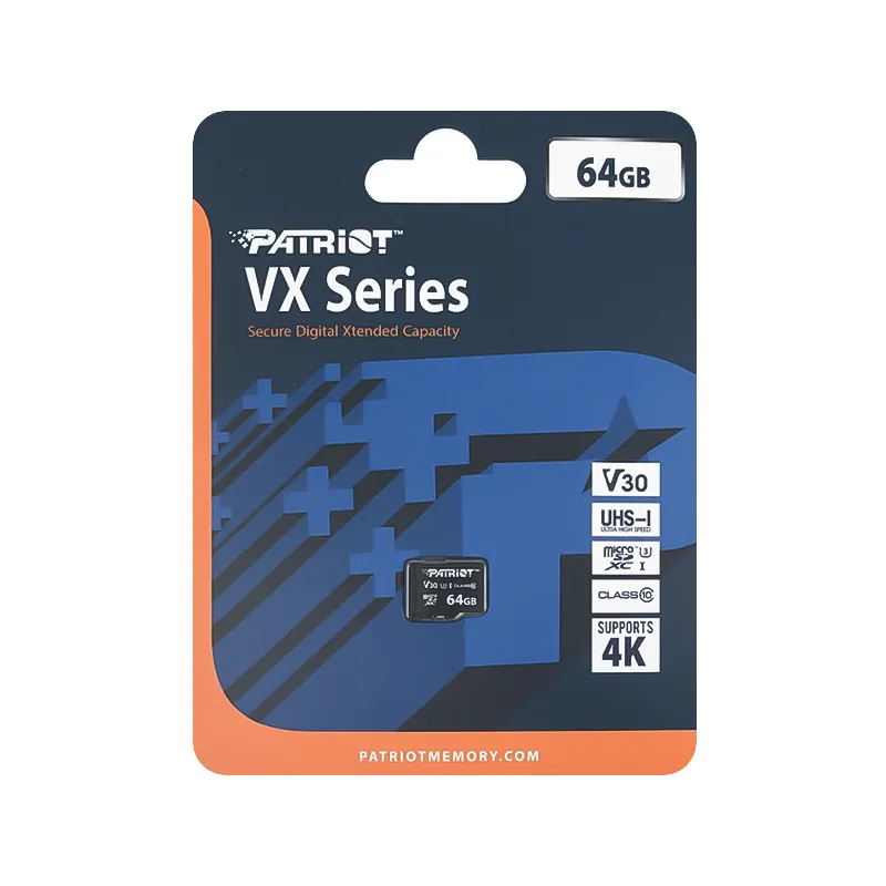 کارت حافظه MicroSDXC پاتریوت VX Series کلاس 10 ظرفیت 64 گیگابایت