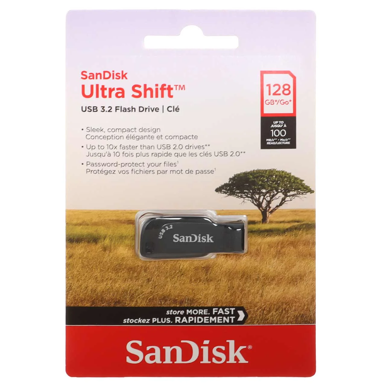 SanDisk Ultra Shift USB3.2 Flash Memory-128GB (گارانتی سورین)
