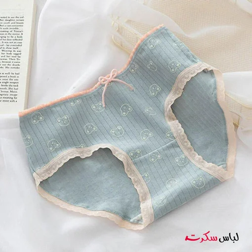 شورت نخ پنبه زنانه بسته 2عددی ls00313 — تصویر ۳