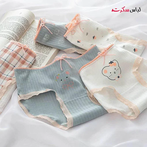 شورت نخ پنبه زنانه بسته 2عددی ls00313 — تصویر ۶