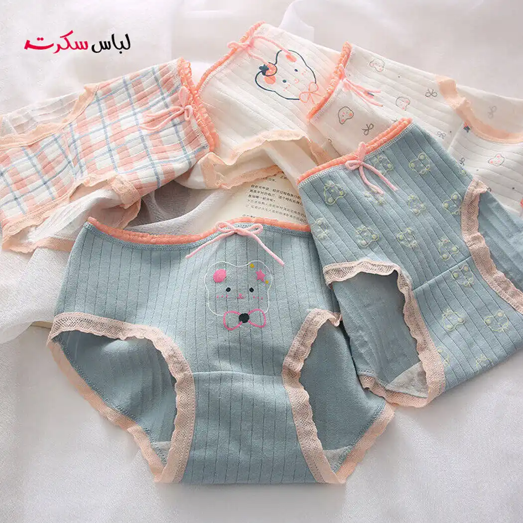 شورت نخ پنبه زنانه بسته 2عددی ls00313 — تصویر ۲