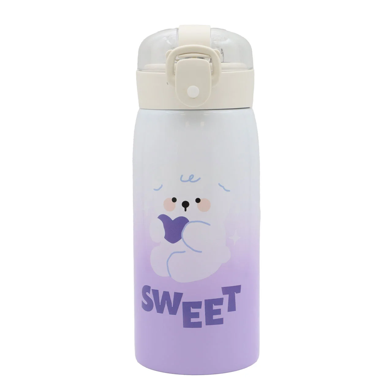 تراول ماگ Sweet مدل H-BW-1369 ظرفیت 350 میلی لیتر- بنفش — تصویر ۲