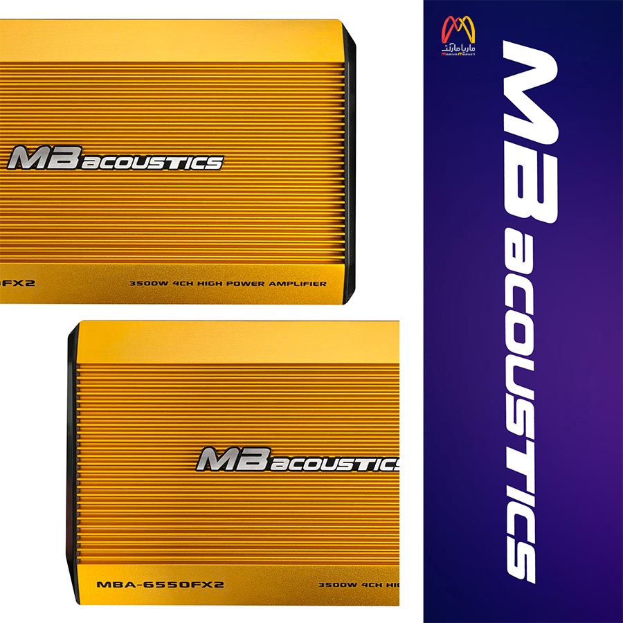 آمپلی فایر 4 کانال ام بی اکوستیک مدل MBA-6550FX2 — تصویر ۲