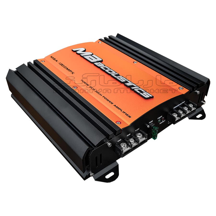 آمپلی فایر 2 کانال ام بی اکوستیک مدل MBA-1200MPX — تصویر ۳