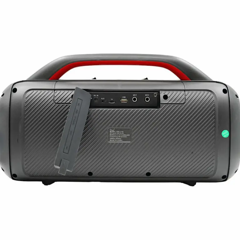 اسپیکر پارتی بی‌سیم BW-E149 با میکروفون و رقص‌نور — تصویر ۶