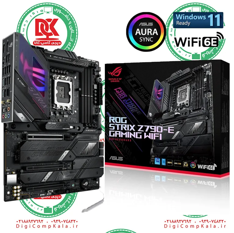 مادربرد ایسوس Asus ROG STRIX Z790-E GAMING WIFI DDR5 با گارانتی 19 ماهه تابا — تصویر ۲