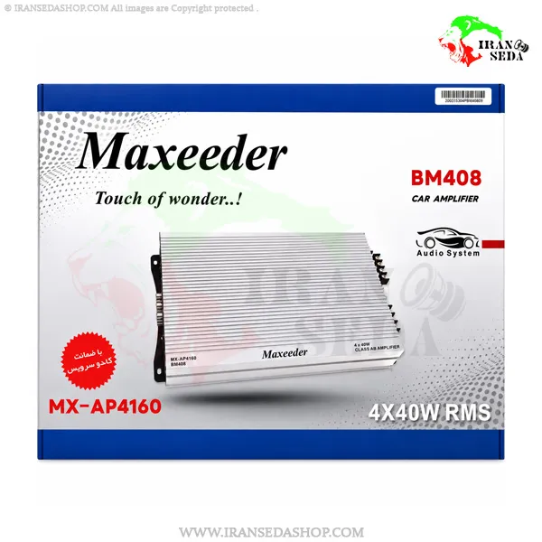 آمپلی فایر 4 کانال مکسیدر مدل maxeeder bm408 — تصویر ۳