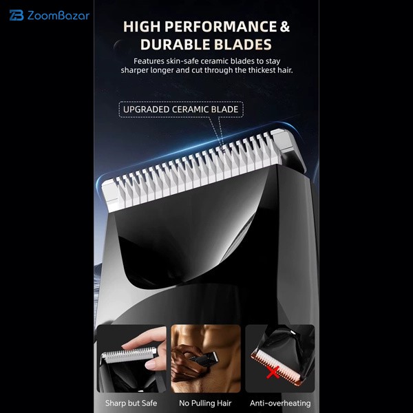 ماشین اصلاح موی سر و بدن شارژی شیائومی انشن مدل Enchen Spark 3 — تصویر ۸