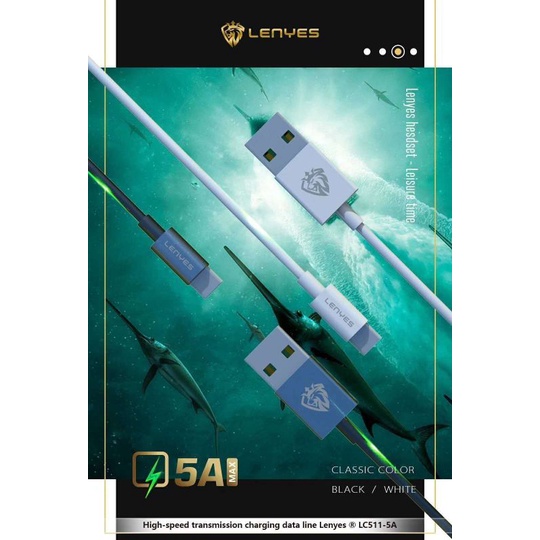 کابل شارژ 5 آمپر تایپ سی لنیز مدل LC511-5A — تصویر ۳