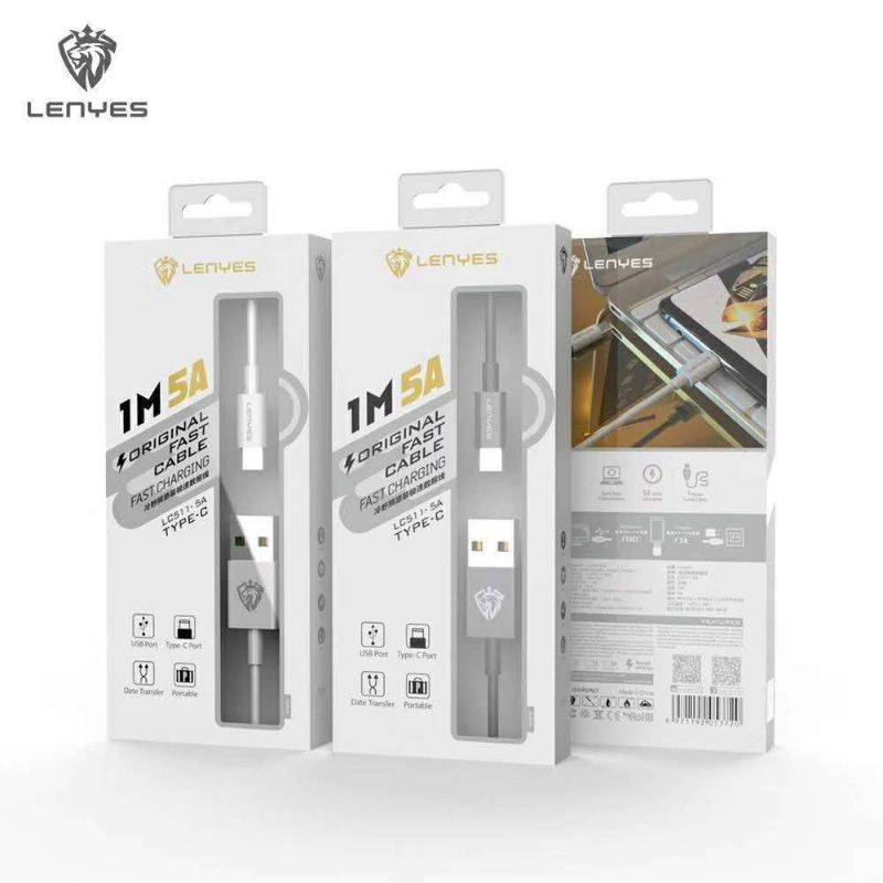 کابل شارژ 5 آمپر تایپ سی لنیز مدل LC511-5A — تصویر ۲
