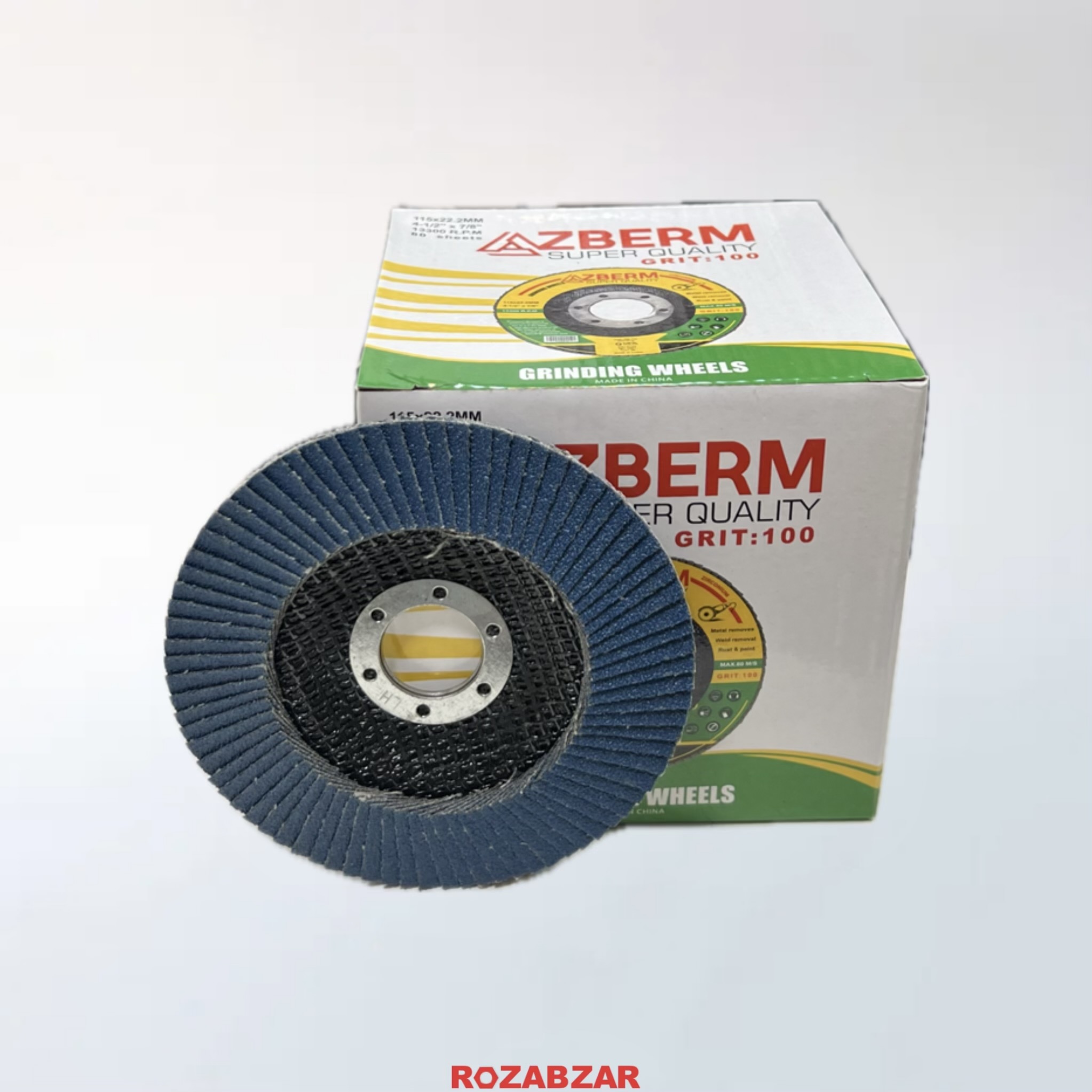 سنباده فلاپ مینی P120 آزبرم(AZBERM) — تصویر ۲