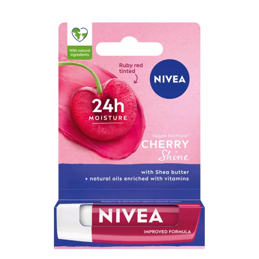 بالم لب مرطوبکننده نیوا مدل CHERRY SHINE وزن 4.8 گرم