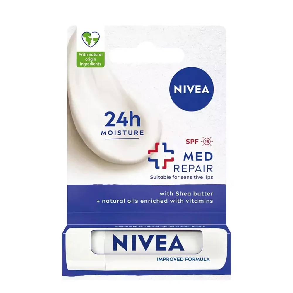 بالم لب مرطوبکننده نیوا SPF15 مدل MED REPAIR وزن 4.8 گرم