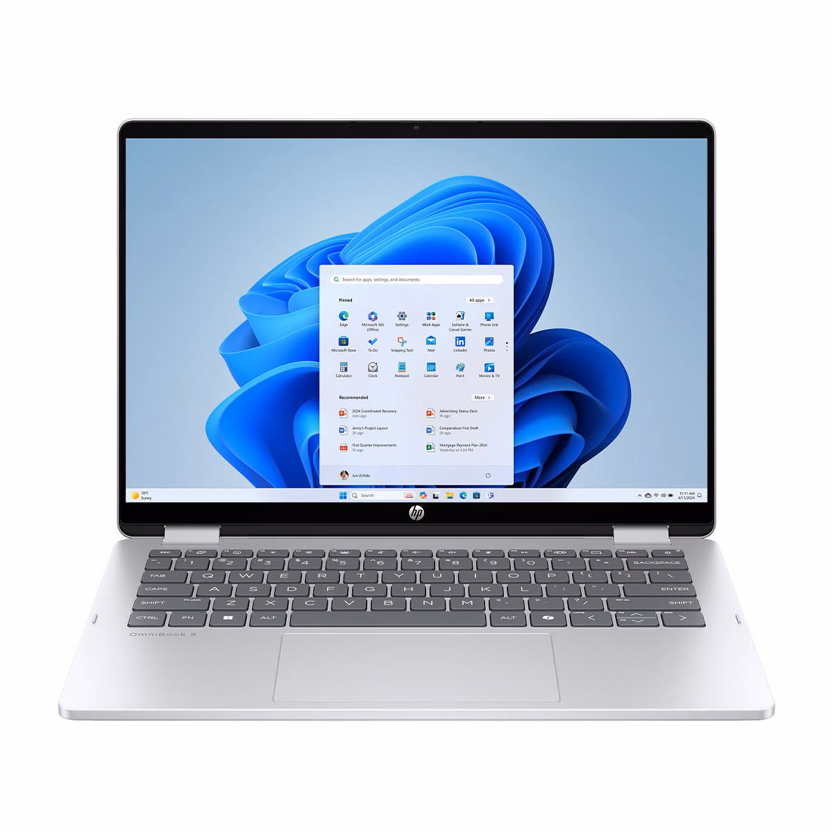 لپ تاپ اچ پی 14 اینچی مدل OmniBook 5 Flip 14-fp0023dx Core 7 150U 16GB 1TB