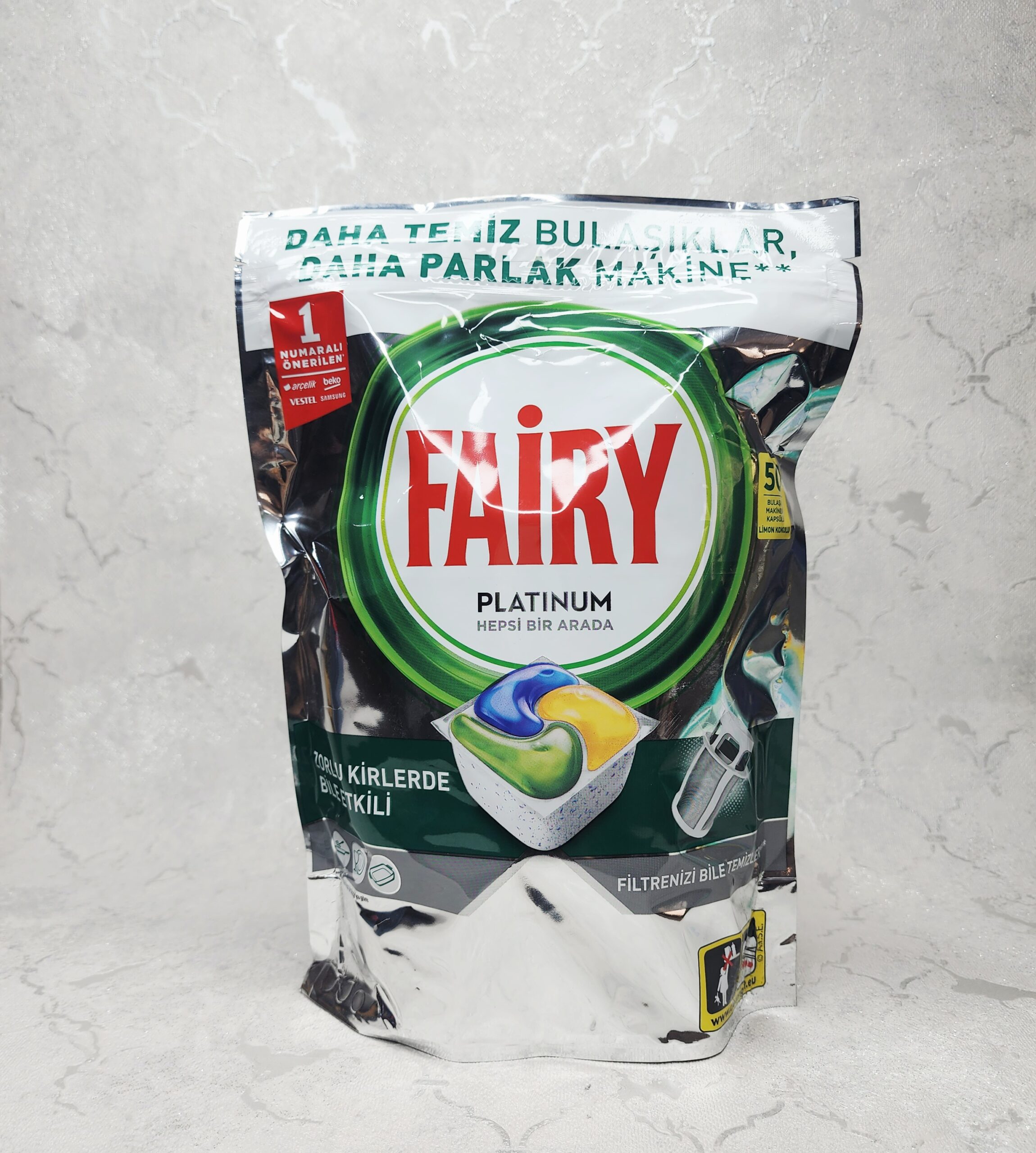قرص ماشین ظرفشویی فیری پلاتینیوم (Fairy Platinum) – بسته ۵۰ عددی — تصویر ۲