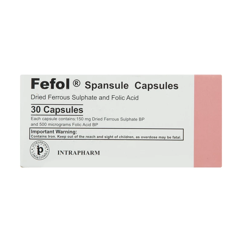 ففول( fefol ) بسته 30 عددی | پیشگیری و یا درمان کم خونی فقرآهن — تصویر ۲
