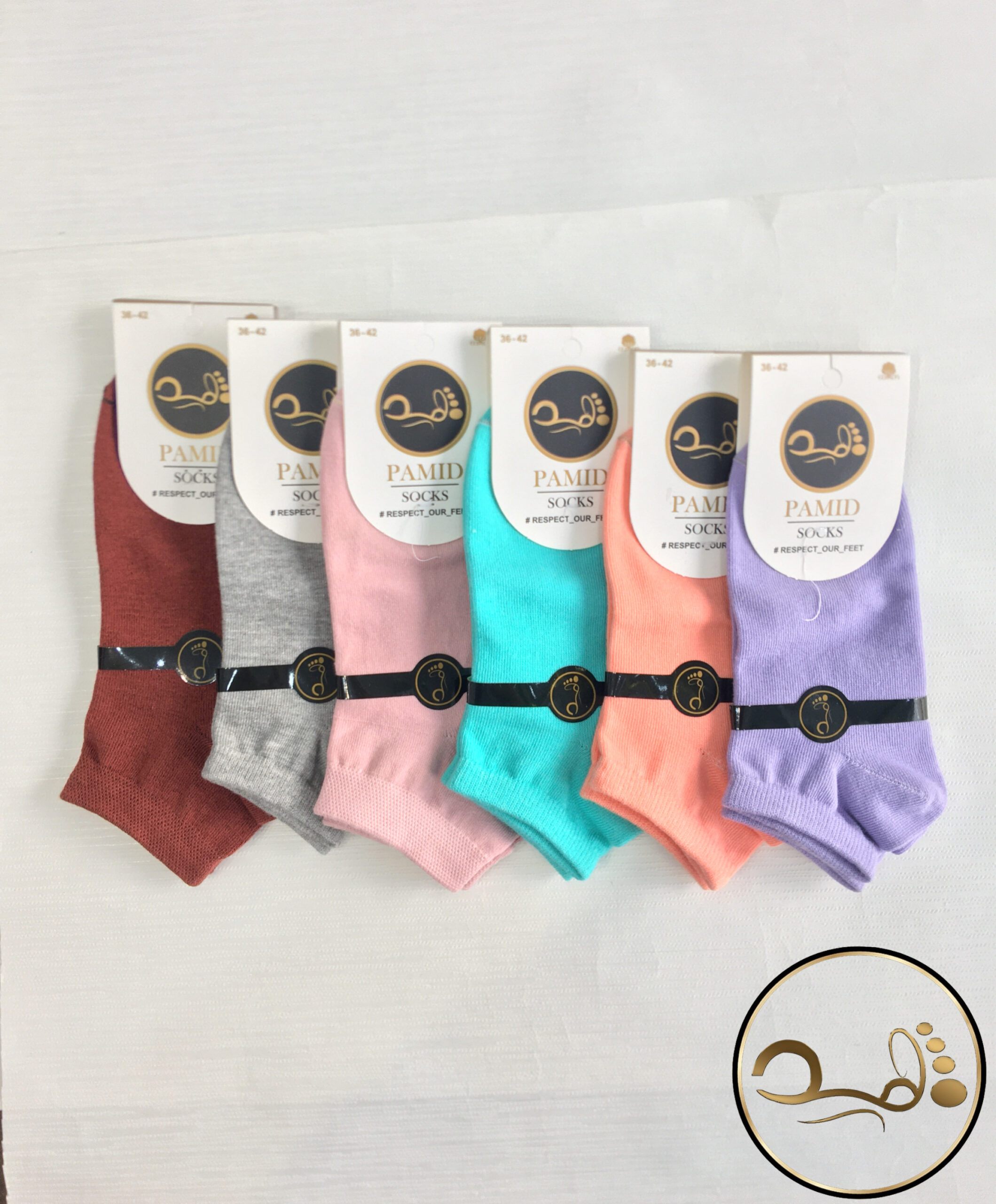جوراب مچی اسپرت برند Pamid طرح ساده — تصویر ۵