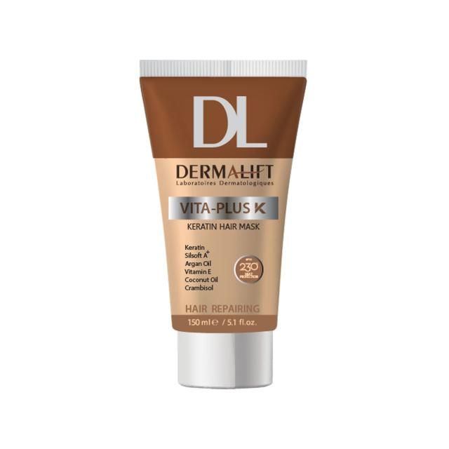 ماسک مو درمالیفت مدل Vita-Plus مناسب موهای کراتینه حجم 150 میلی لیتر — تصویر ۲
