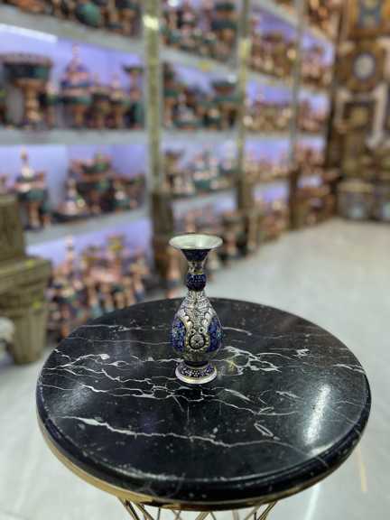 گلدان صراحی 16cm قلمزنی نقاشی تذهیب
