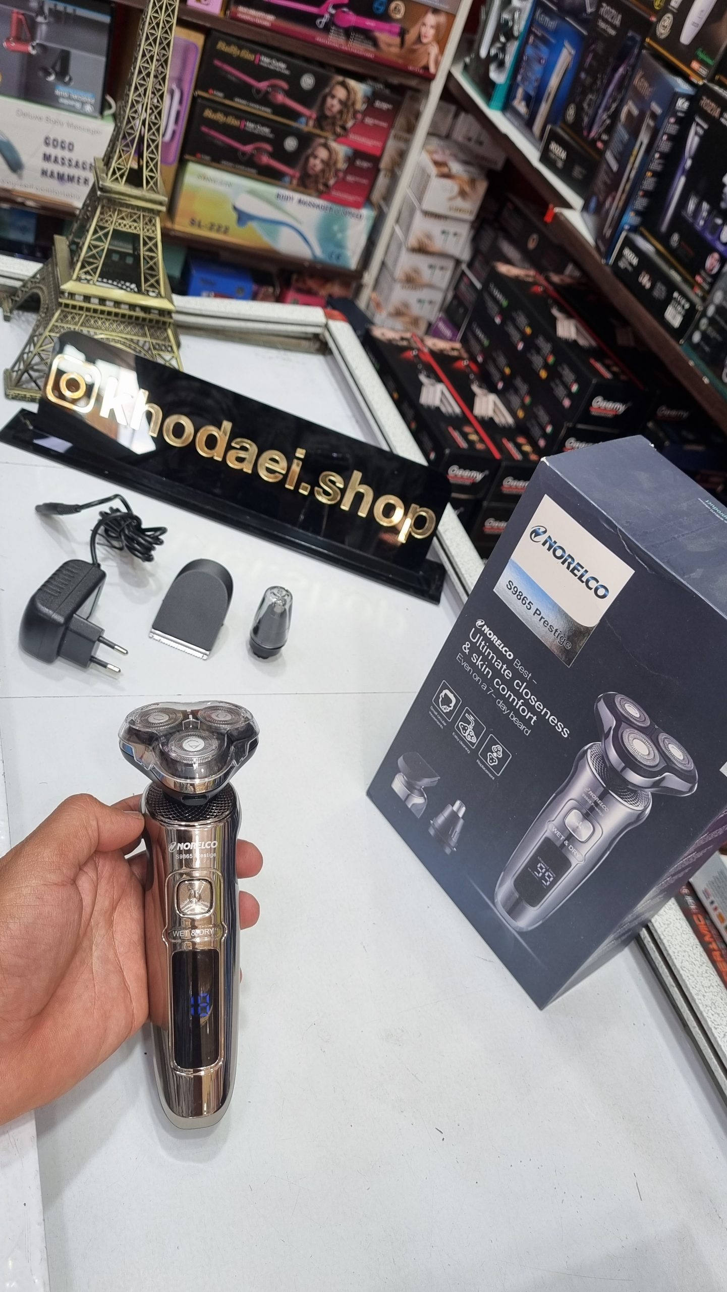ماشین اصلاح سه کاره نورلکو مدل NORELCO S9865 PRESTIGE اورجینال — تصویر ۳