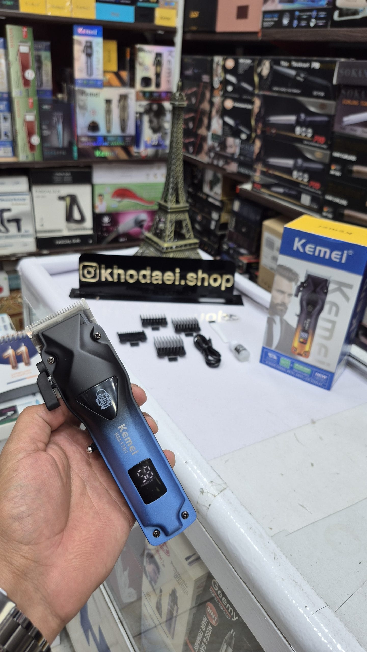 ماشین اصلاح حجم زن و سایه زن کیمی مدل KM-1781 — تصویر ۲