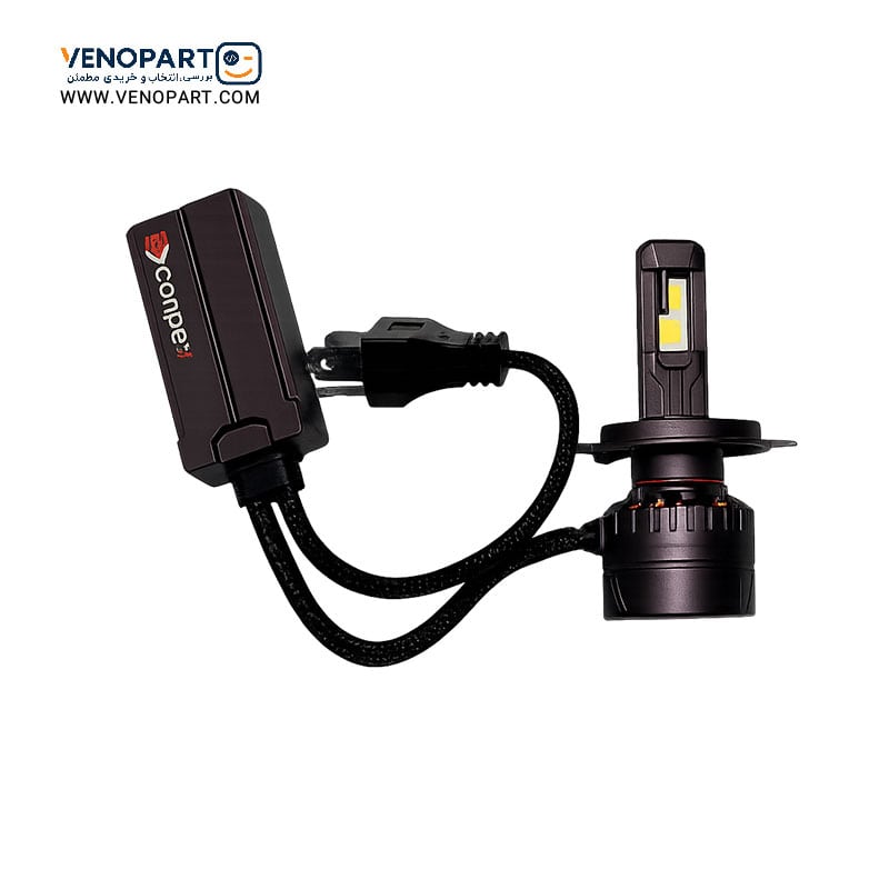 هدلایت دورنگ پژو 405 GLX پایهH4 (بالا سفید،پایین زرد آفتابی) VX5 اورجینال | گارانتی(2عددی) 1140 — تصویر ۲