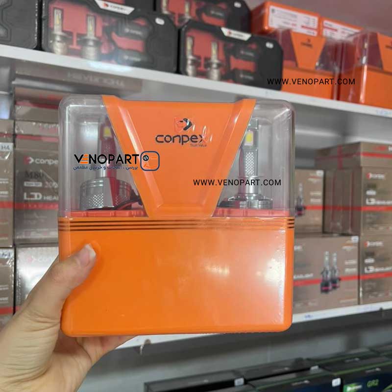 لامپ هدلایت X9 پلاس برندConpex کانپکس 240 واتی با گارانتی تعویض | اورجینال(2عددی) — تصویر ۶