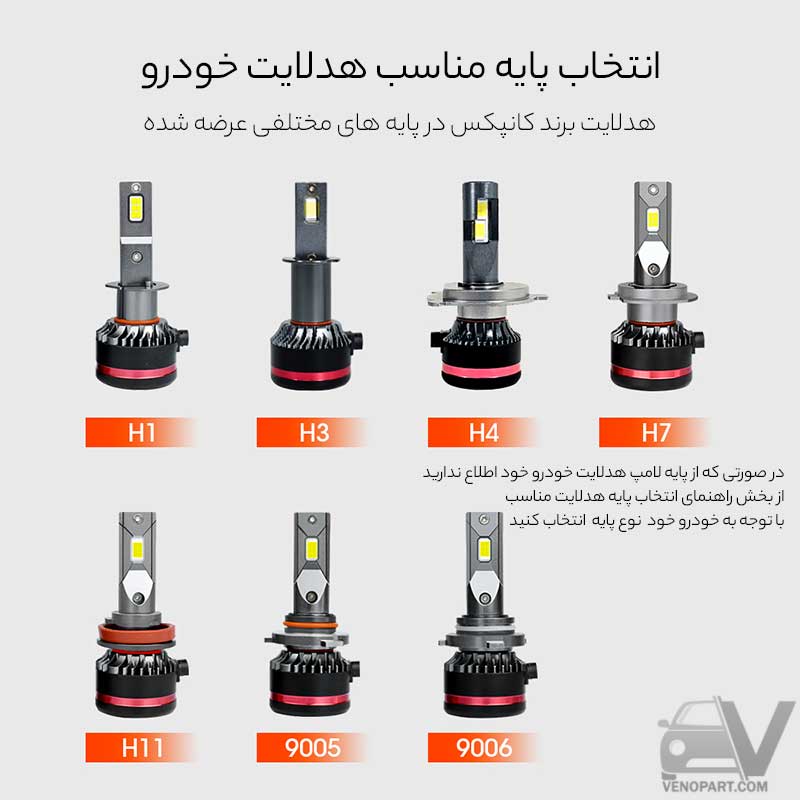 هدلایت کانپکس ConPex M80 پایهH7وH1 وH4 اورجینال | ارسال رایگان،گارانتی — تصویر ۶
