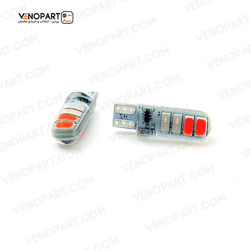 لامپ سکن خودرو فلش زن پلیسی 8SMD | ژله ای سیلیکونی — تصویر ۲