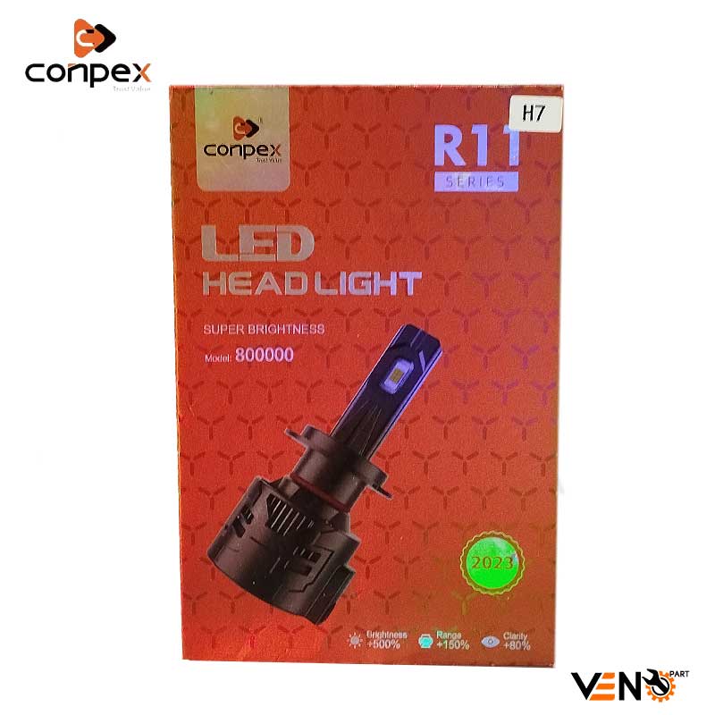 هدلایت کانپکس Conpex R11 پایه H1وH7 ،H4 با توان 200 واتی CSP اورجینال | گارانتی (2عددی) — تصویر ۸