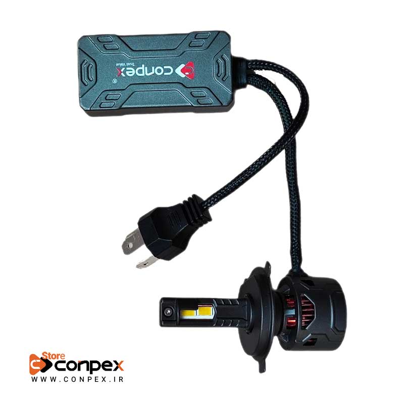 هدلایت کانپکس Conpex R11 پایه H1وH7 ،H4 با توان 200 واتی CSP اورجینال | گارانتی (2عددی) — تصویر ۴