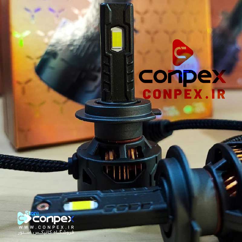 هدلایت کانپکس Conpex R11 پایه H1وH7 ،H4 با توان 200 واتی CSP اورجینال | گارانتی (2عددی) — تصویر ۵