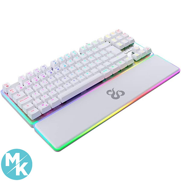 کیبورد گیمینگ اپتومکانیکال برند Newskill مدل GUNGNYR TKL PRO IVORY — تصویر ۲