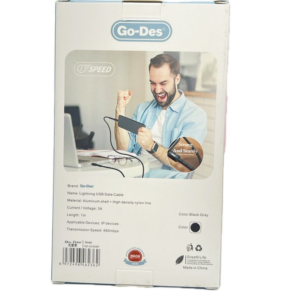 کابل تبدیل یو اس بی USB به لایتنینگ Lightning گودس مدل GD-UC509IP — تصویر ۶