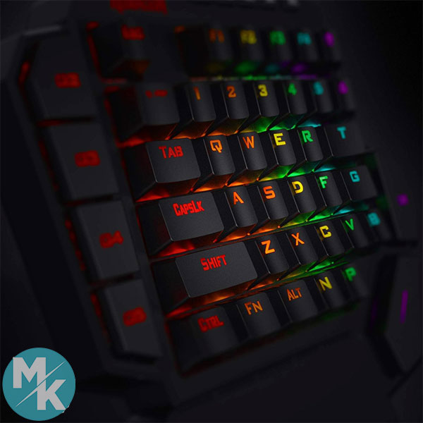 کیبورد گیمینگ سیمی تک دست برند Redragon مدل K585 — تصویر ۳