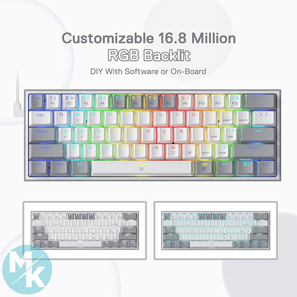 کیبورد گیمینگ برند Redragon مدل K617-RGB — تصویر ۵