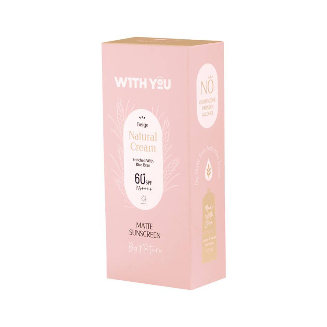 کرم ضد آفتاب مات رنگی بژ طبیعی ویت یو SPF 60 | کنترل چربی و پوشش یکدست — تصویر ۲