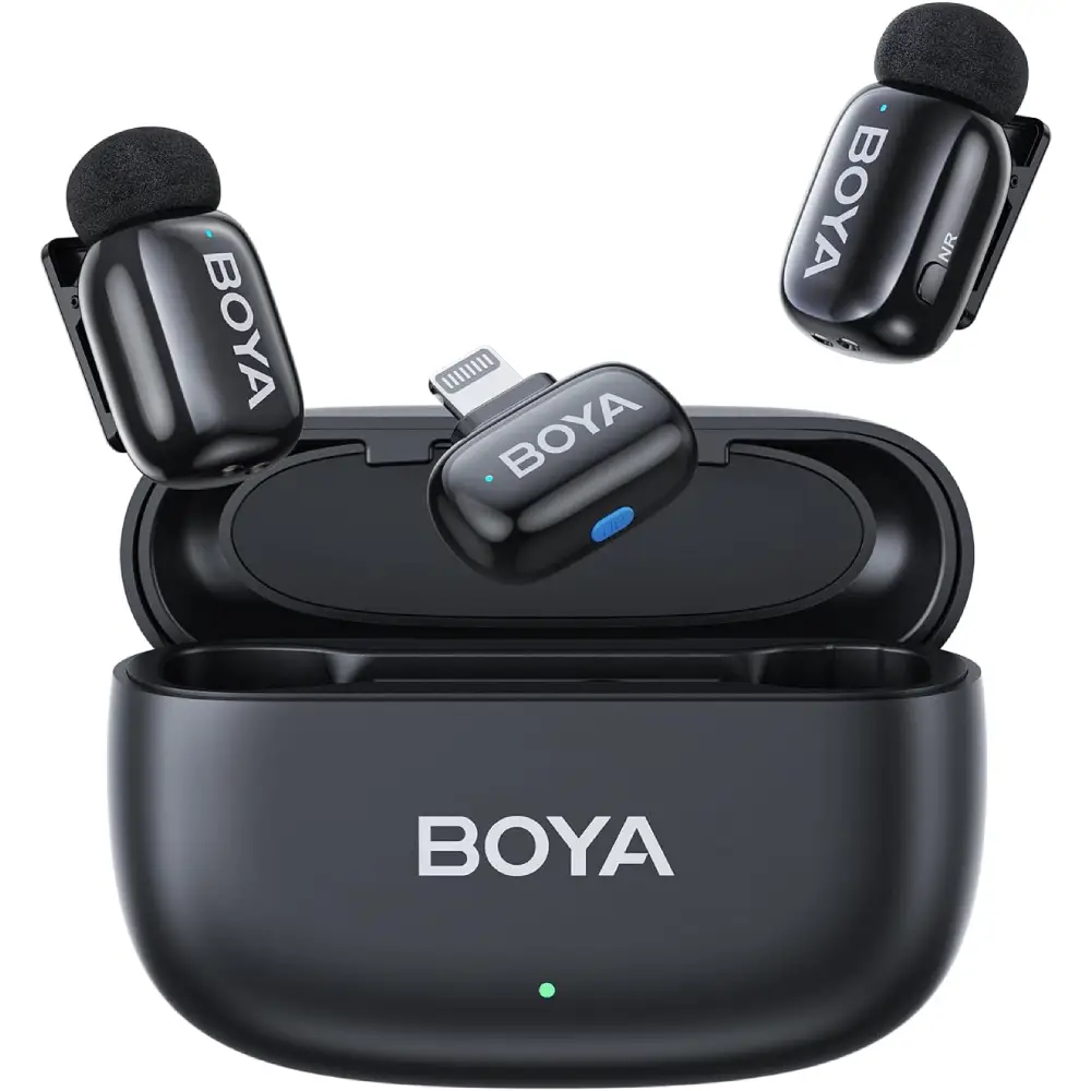 میکروفون یقه ای بی سیم بویا مدل Boya MINI 15 رابط Lightning — تصویر ۵