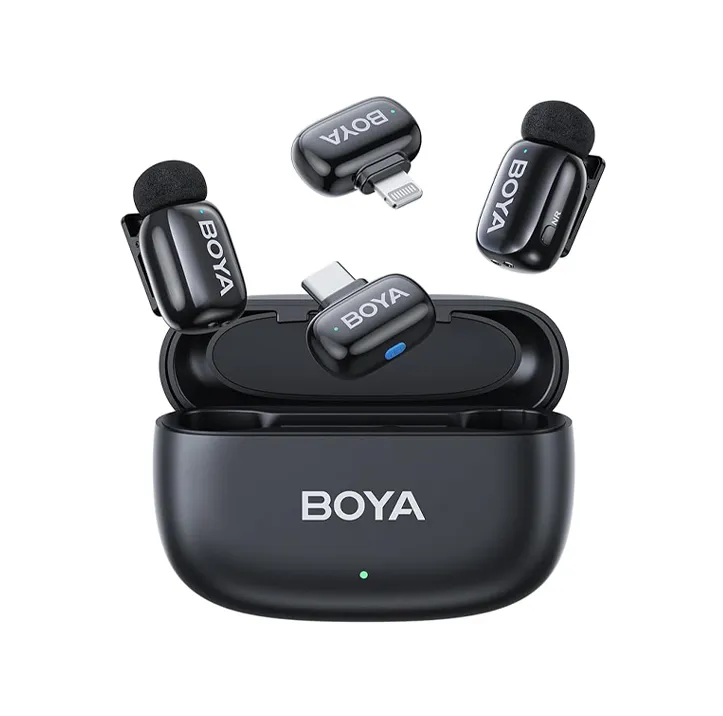 میکروفون بویا مدل Boya Mini 12 Combo مشکی — تصویر ۲
