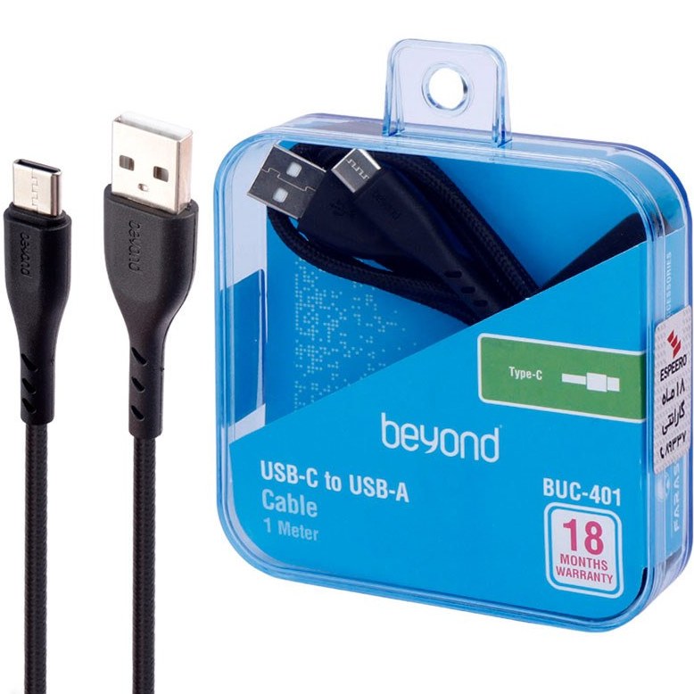 کابل شارژ تایپ سی فراسو مدل BUC-401 طول ۱ متر فست شارژ — تصویر ۵