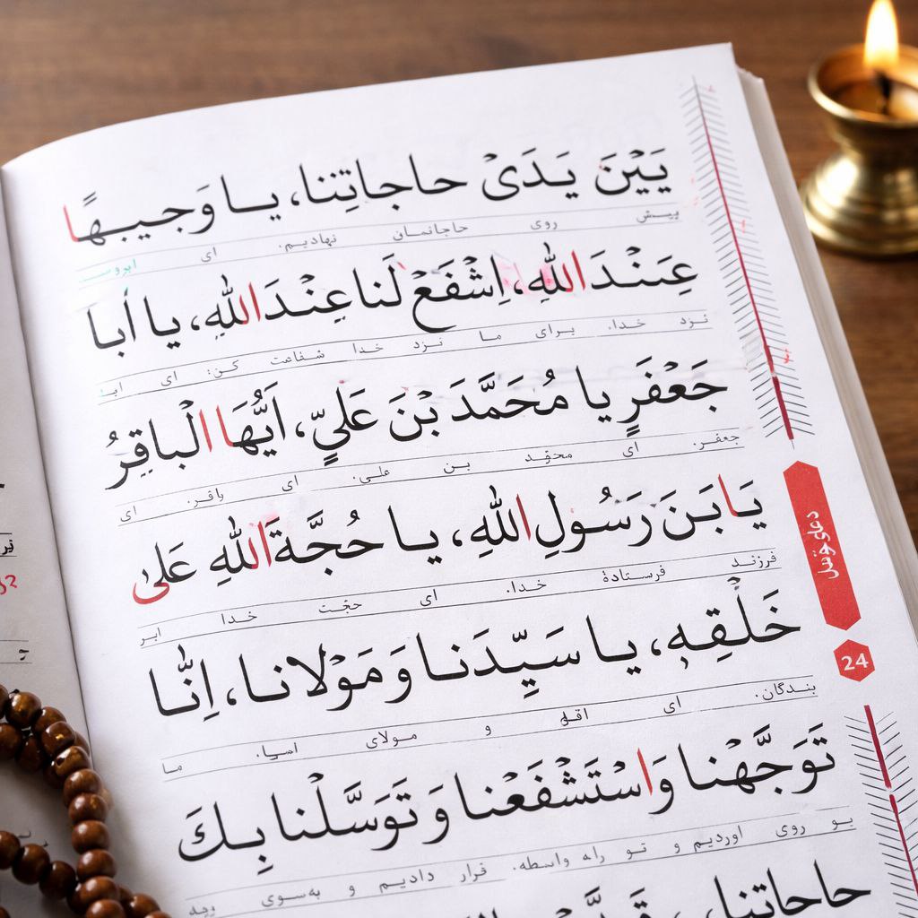 زیارت عاشورا جیبی قرمز — تصویر ۲