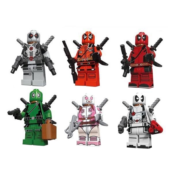 ساختنی مدل ددپول بسته ۶ عددی Deadpool