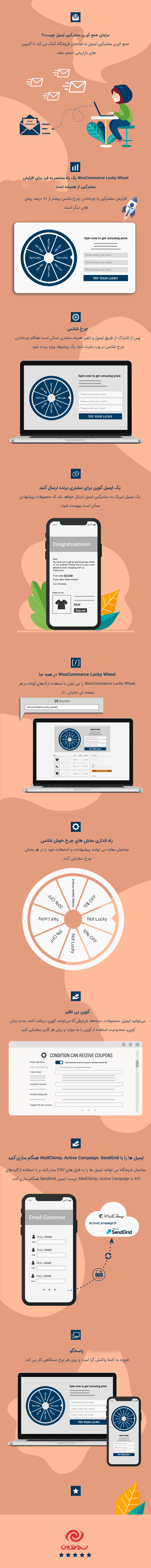 افزونه گردونه شانس برای ووکامرس | WooCommerce Lucky Wheel — تصویر ۲