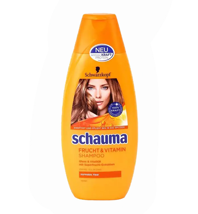 شامپو ویتامینه و مغذی مو شوما schauma شوارتسکف
