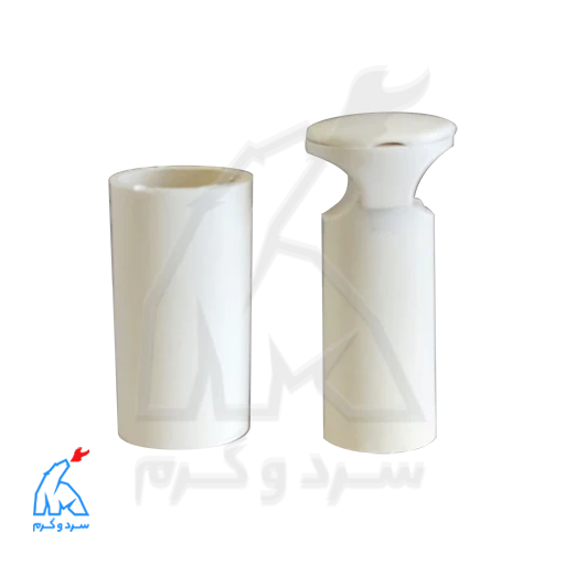 بست حوله خشک کن دکمه‌ای سفید — تصویر ۲